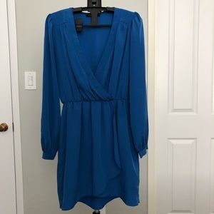 Small long sleeve blue Honey Punch dress